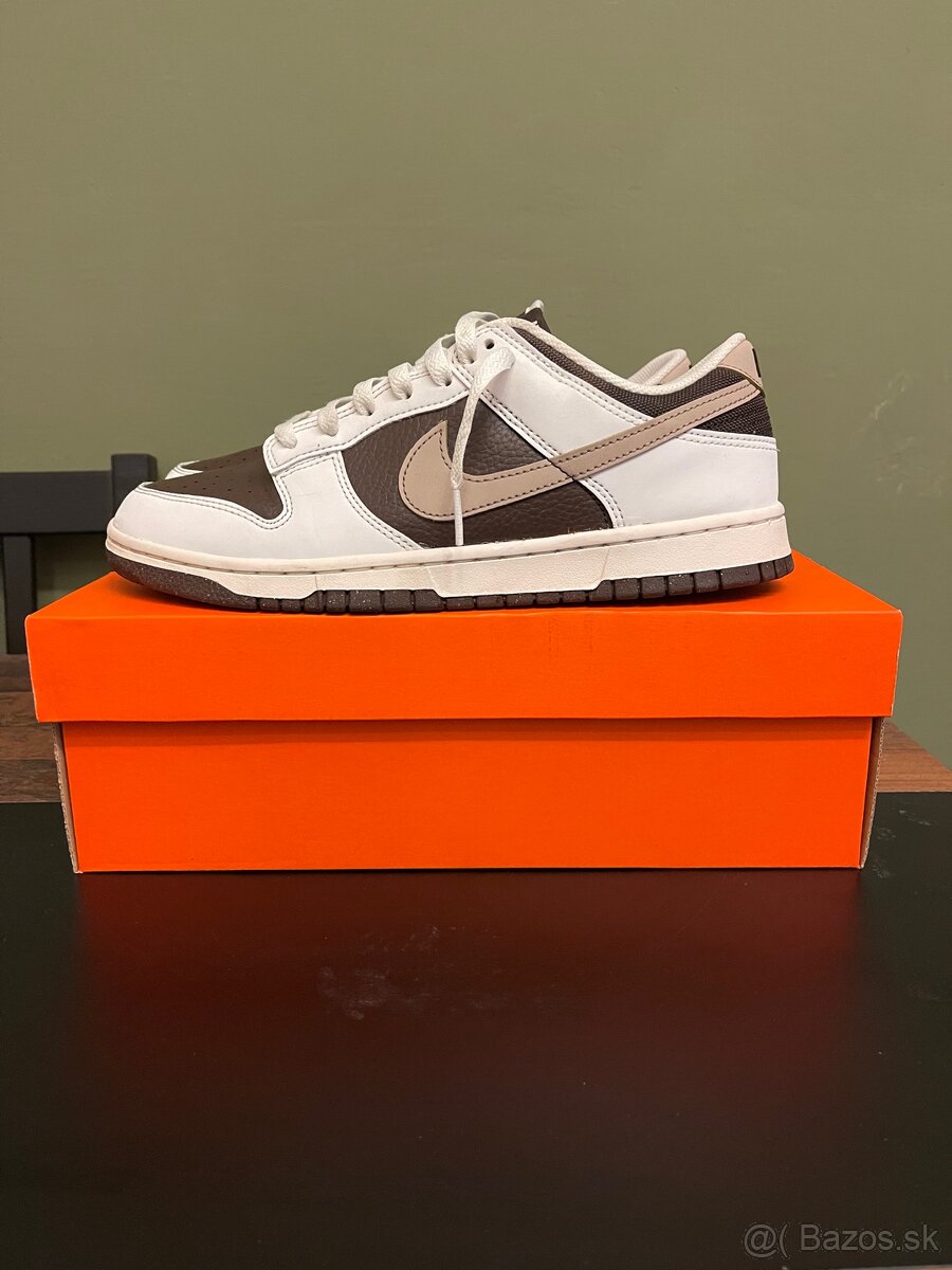 Nike dunk low baroque brown + crease guard white veľkosť L