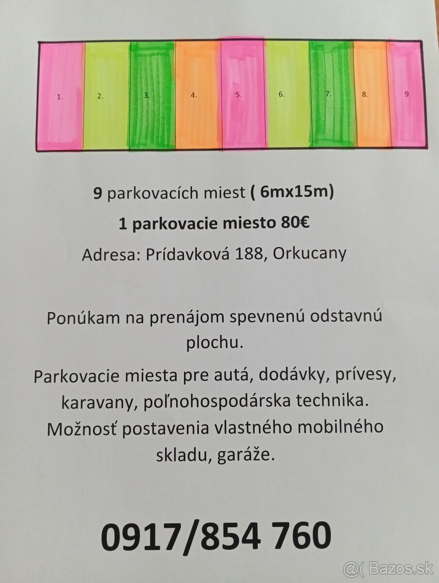Parkovisko Orkucany