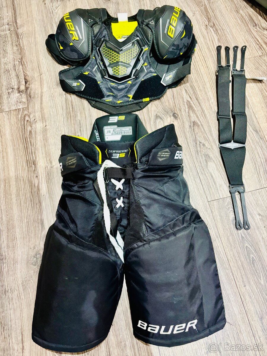 Bauer hokejova vesta + nohavice + traky