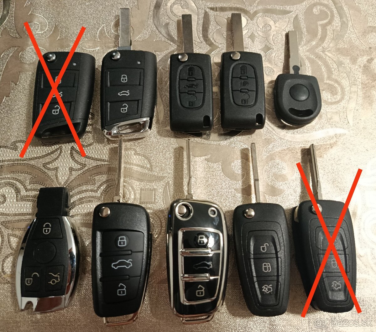 Náhradné kľúče Mercedes, Audi, Škoda, Ford