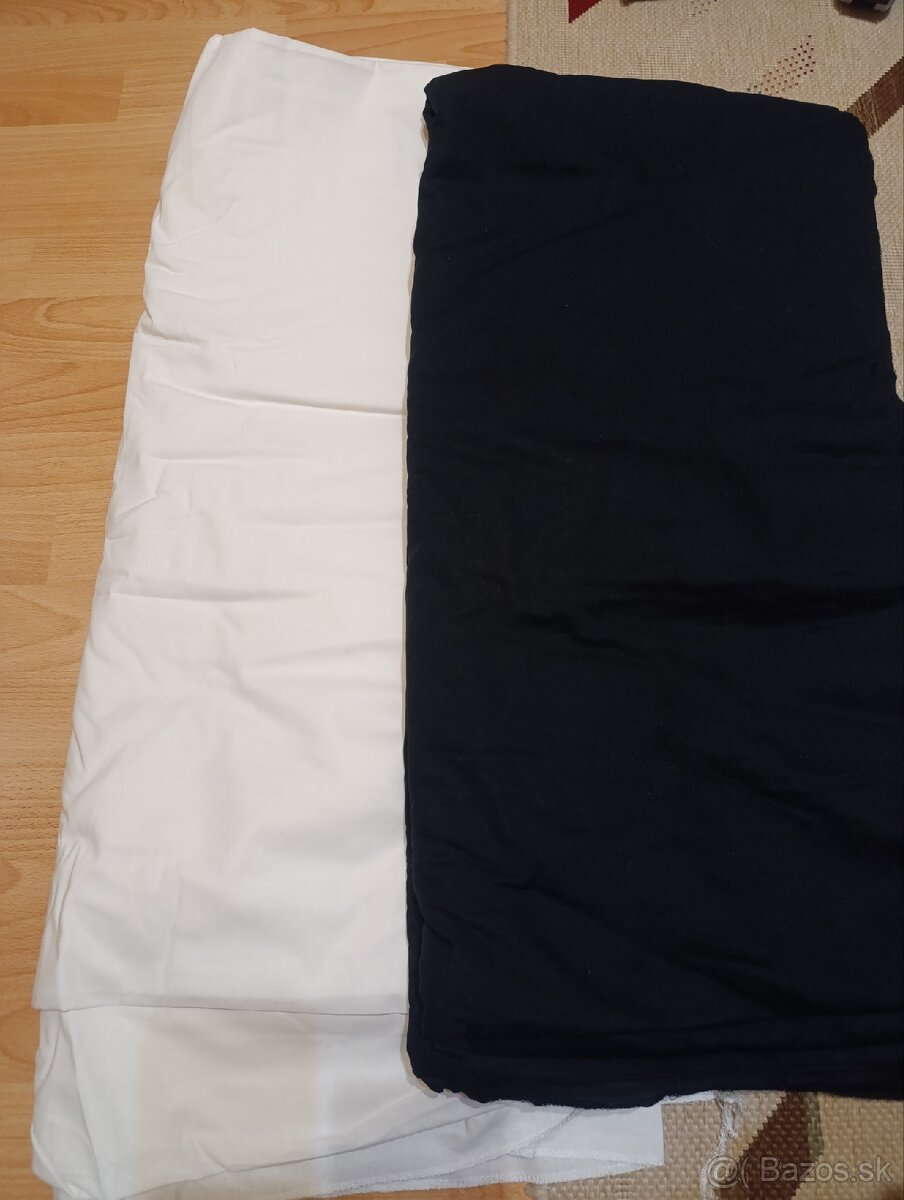 Textilné pozadie bavlnené biele