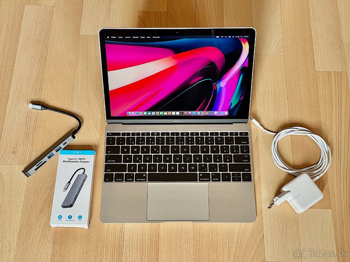 MacBook 12" i5-1.2GHz/8GB/512GB, NOVÁ BATERKA, TOP STAV