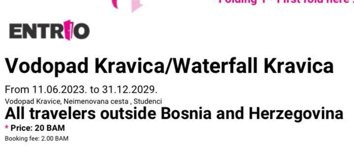 Vstupenky na Vodopády Kravica v BA