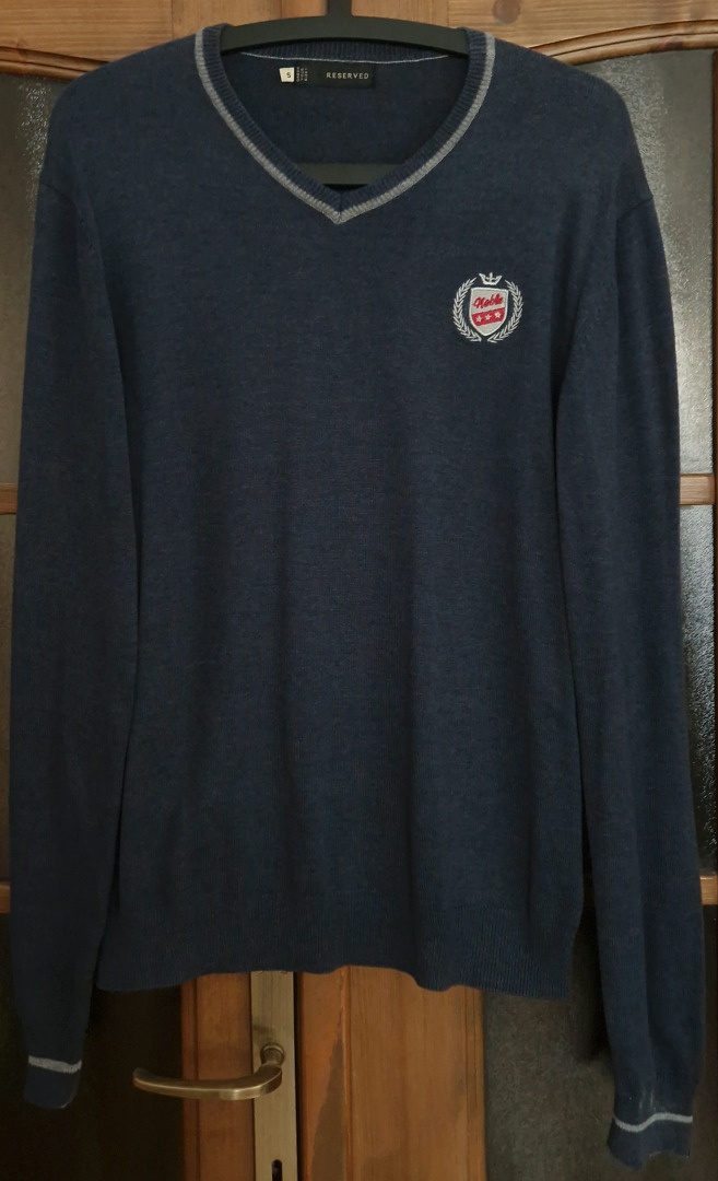 Pánsky sveter Reserved modrý veľkosť S