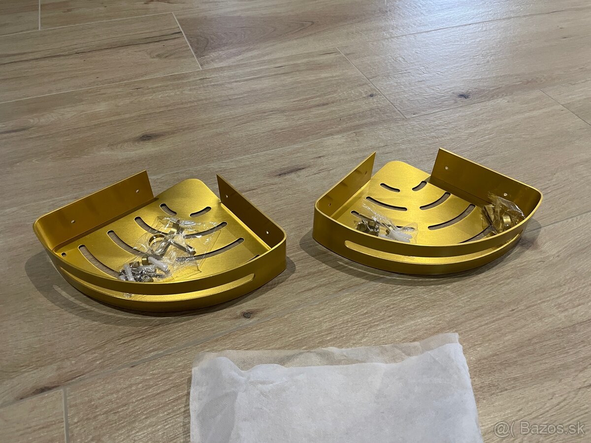 Hliníkové Rohové Sprchové Policky