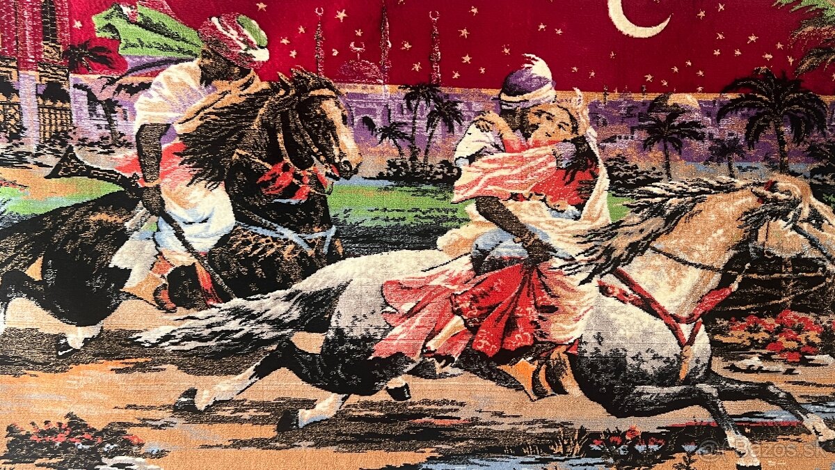 Na predaj – dekoratívna tapiséria s orientálnym motívom