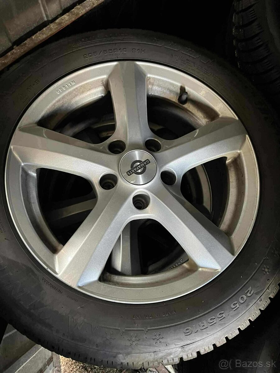 Zimne pneumatiky 205/55 R16 na diskoch 5x112