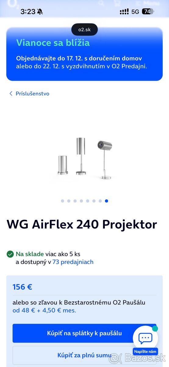 WG airflex projektor