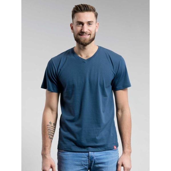 Pánske bavlnené tričko CityZen modrá - veľkosť S