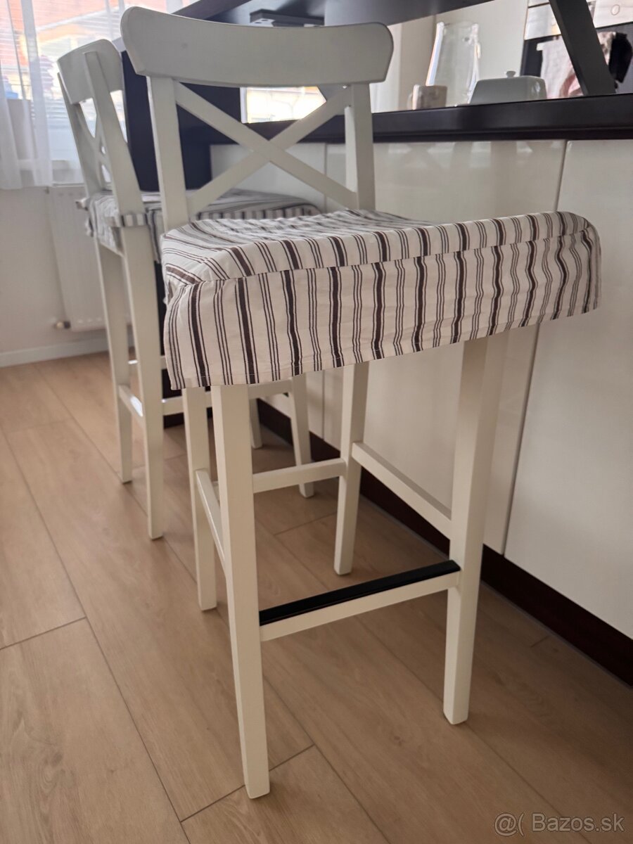 Ikea vysoké barové Ingolf stoličky