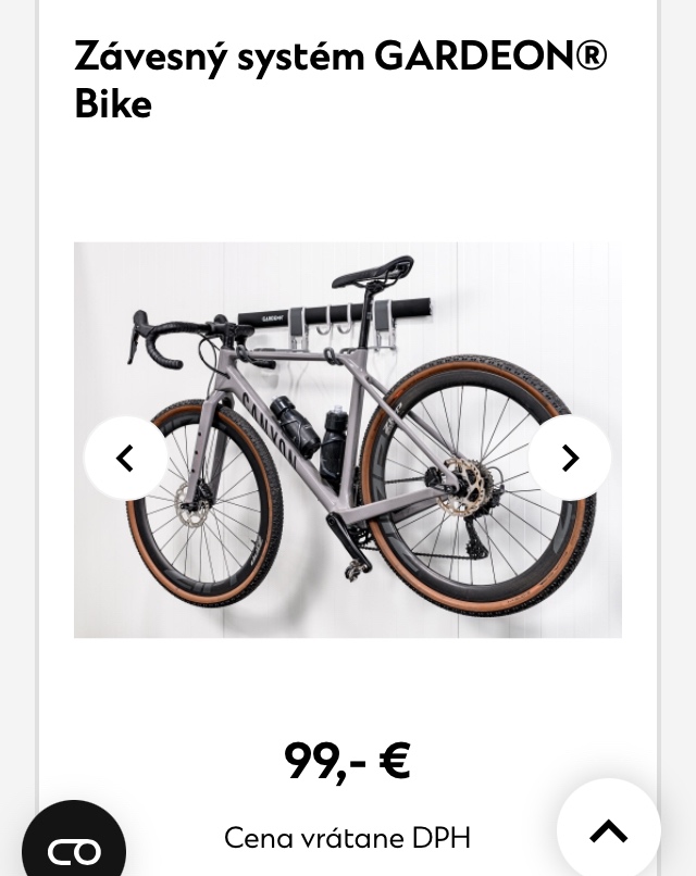 Závesný systém na bicykle -Gardeona