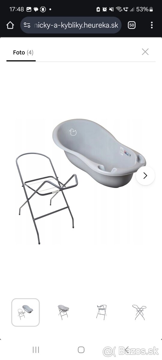 Detská vanička TEGO 102cm+stojan+2 lehátka