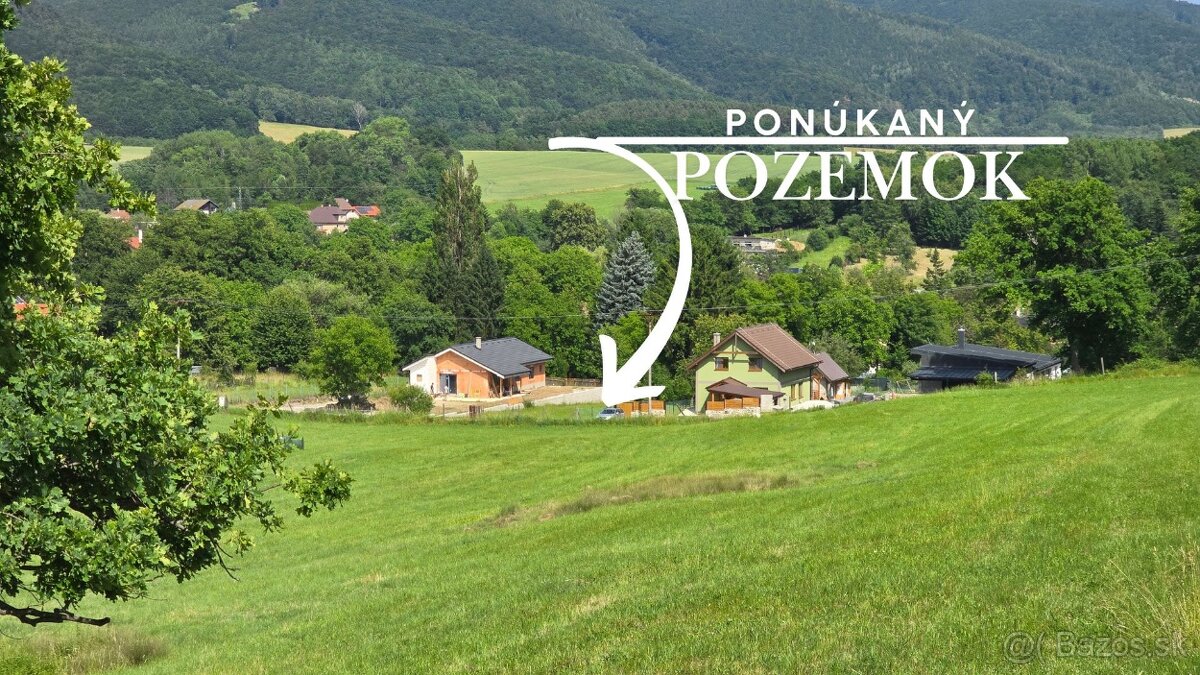 SLNEčNÝ STAVEBNý POZEMOK POD LESOM 1080M2
