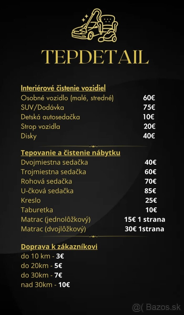 TepDetail detailné tepovanie aut a domácností