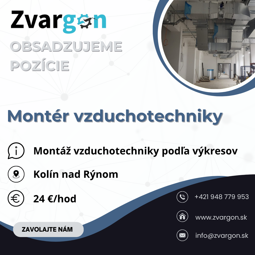 5x Montér vzduchotechniky