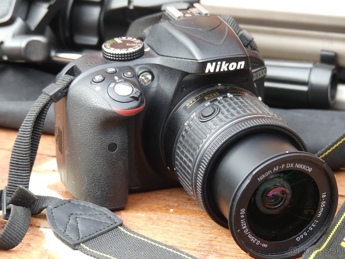 Nikon D3300 digitálna zrkadlovka + objektiv 18-55mm + stativ