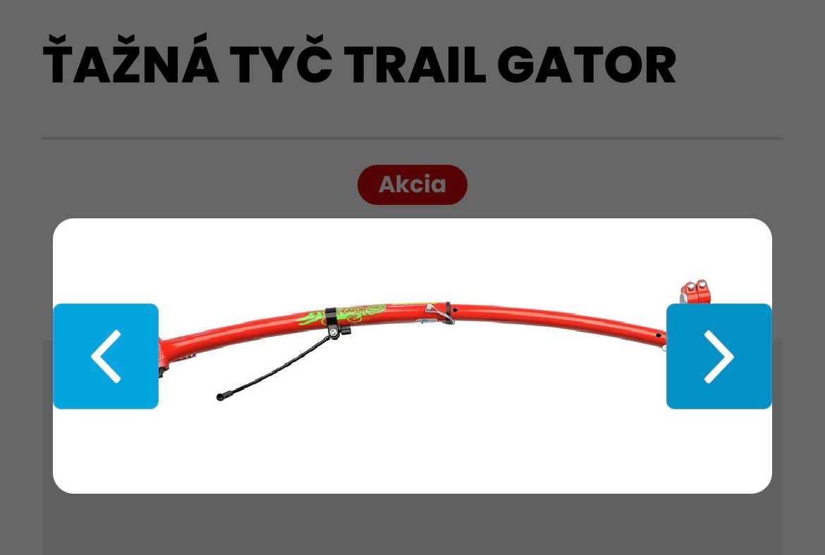 Trail gator - ťažná tyč