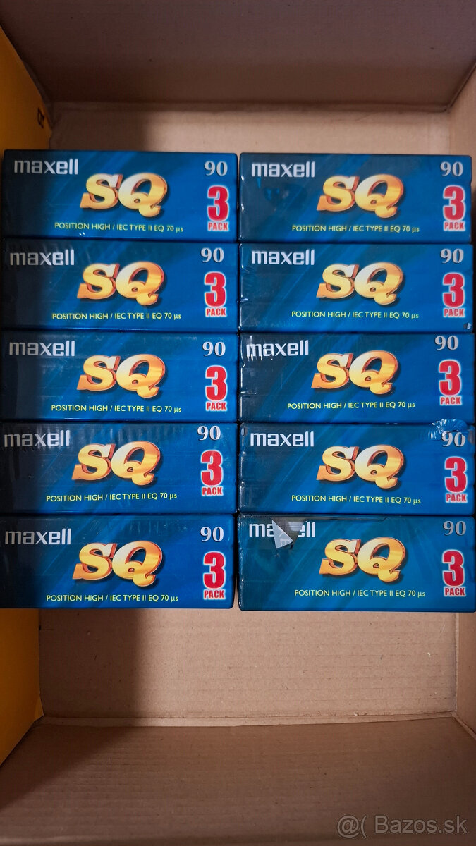 Audiokazety Maxell SQ