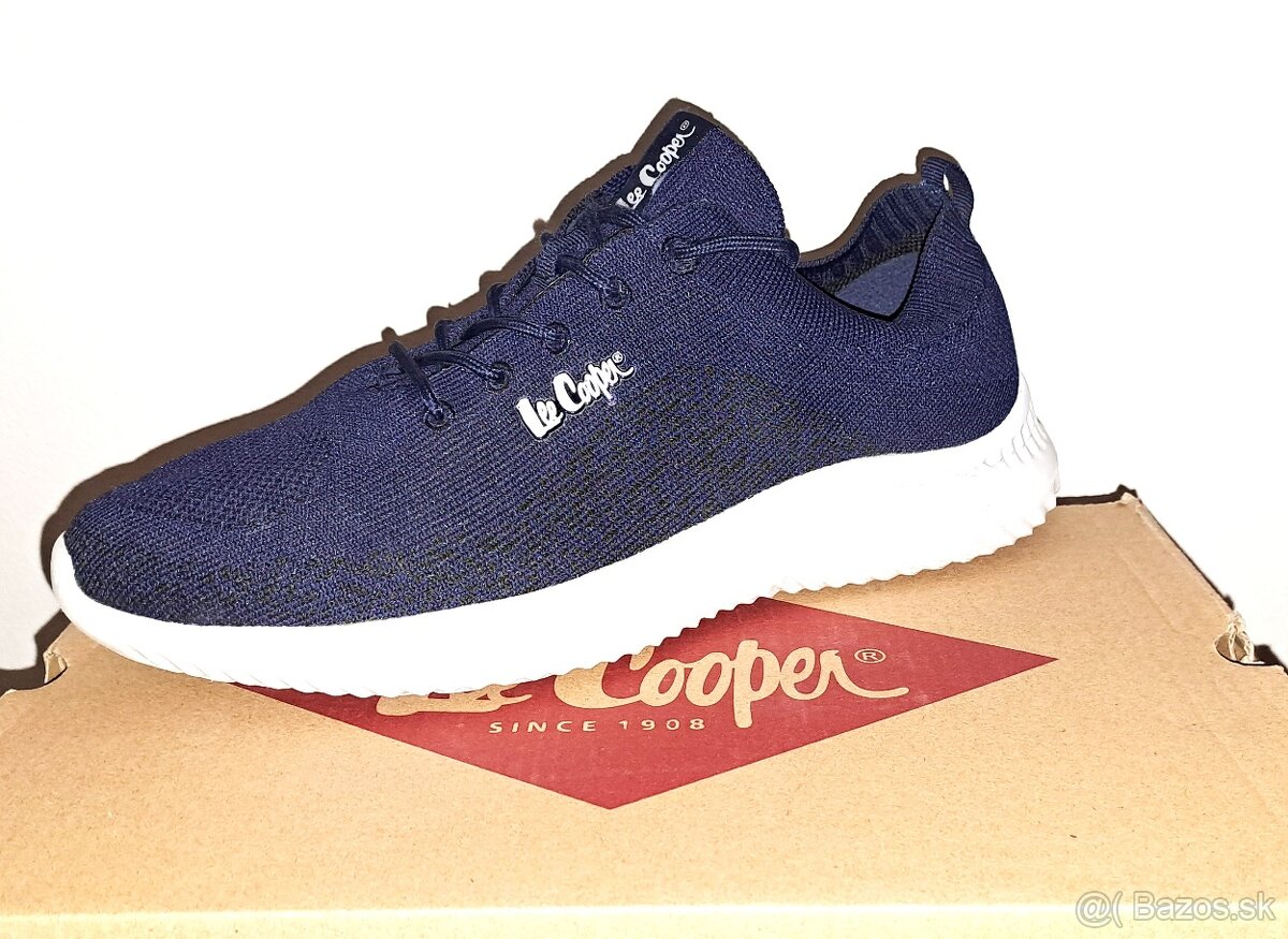 PÁNSKÉ BOTY LEE COOPER, TMAVĚ MODRÉ, VEL. 44