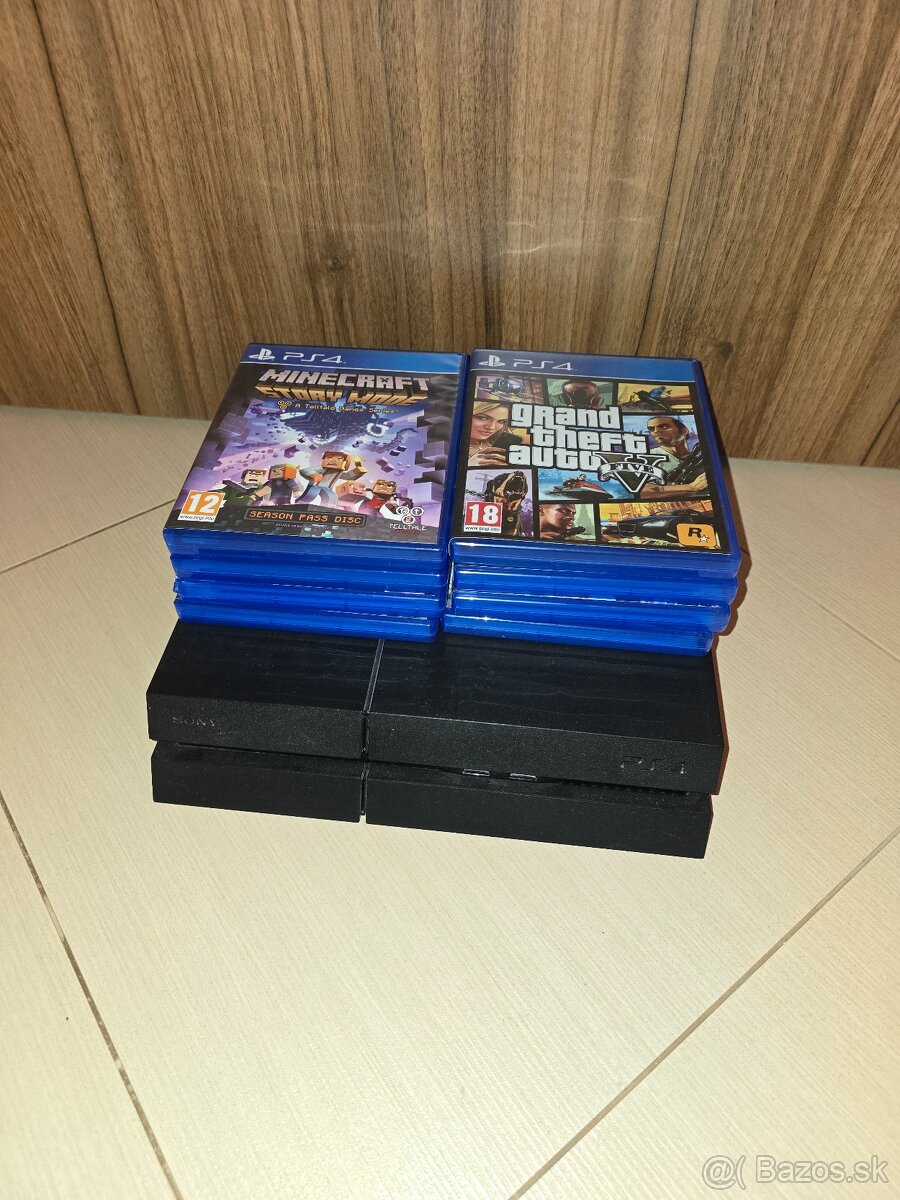 PlayStation 4 – 512 GB + ovládač + 9 hier (ako nová)