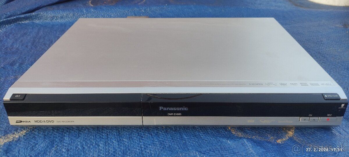 predám DVD HDD rekordér Panasonic DMR EH585