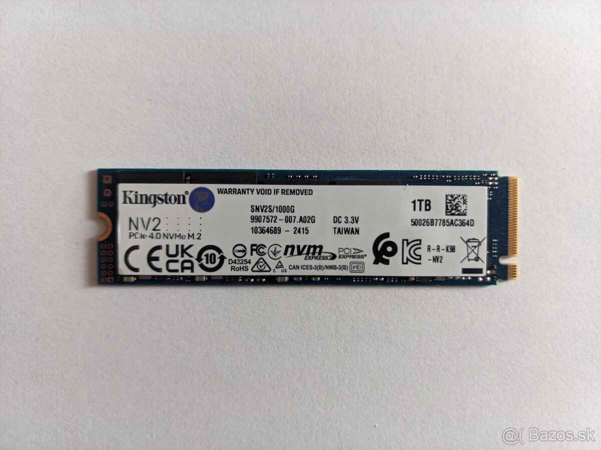 Kingston NV2 1TB, M.2 2280, NVMe