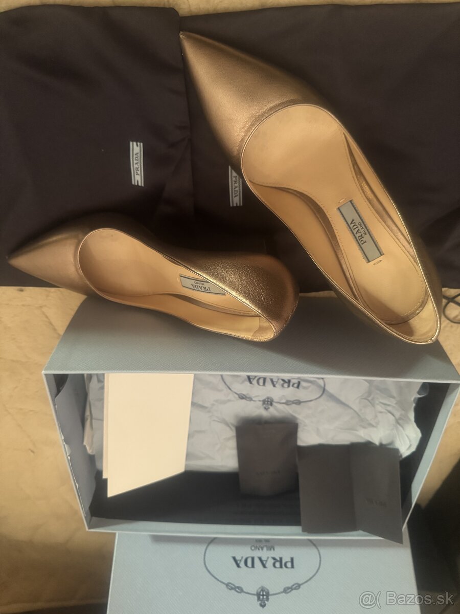 Prada topanky zlate