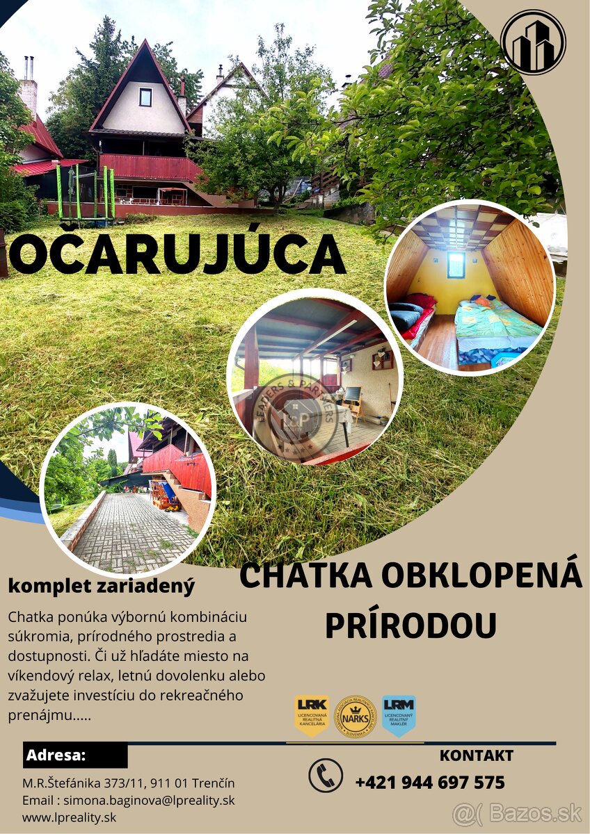 Útulná chatka obklopená horami – ideálne miesto na oddych Le