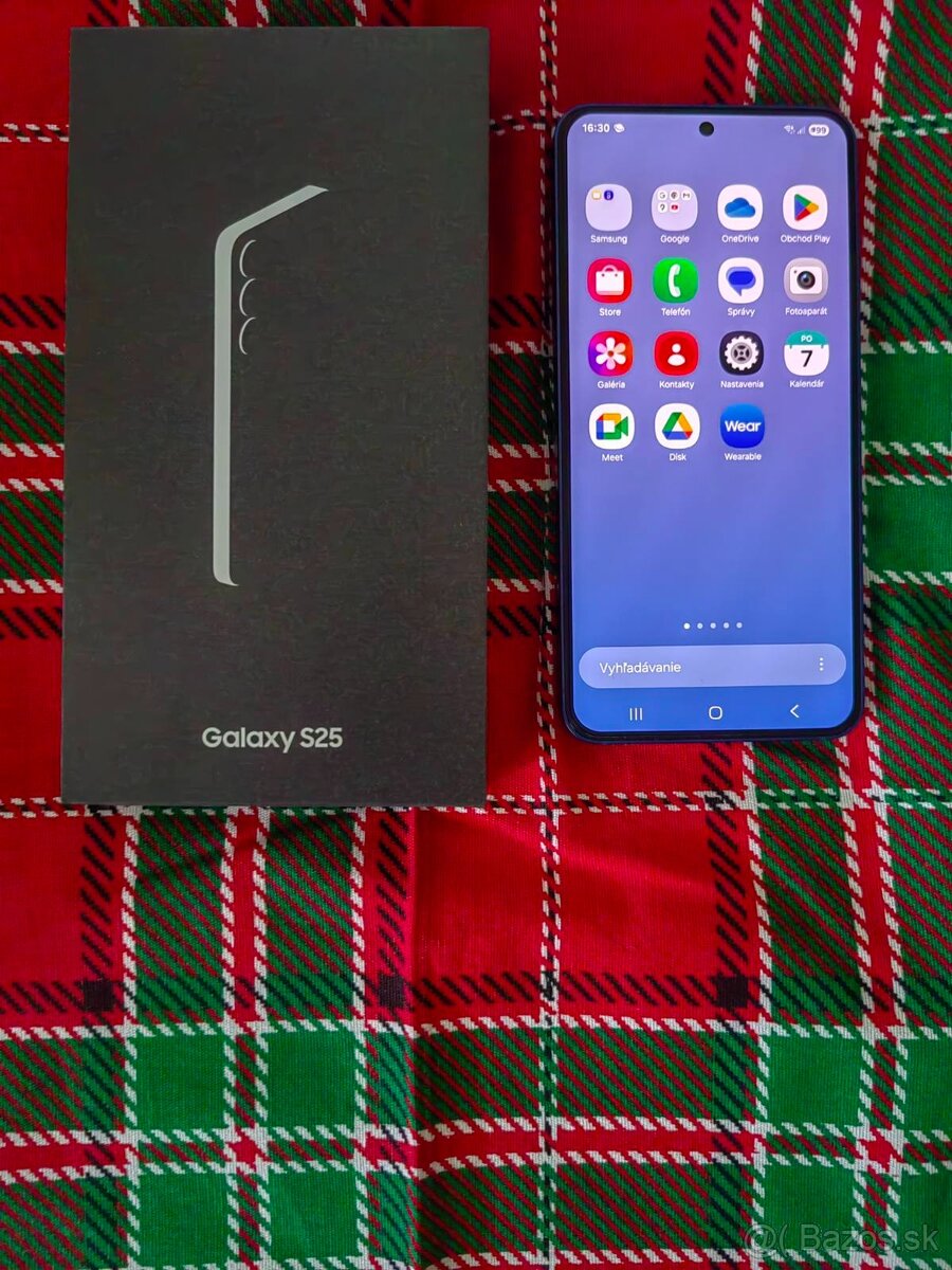 Samsung S25 duos modrý v super deluxe stave v záruke do 2 20