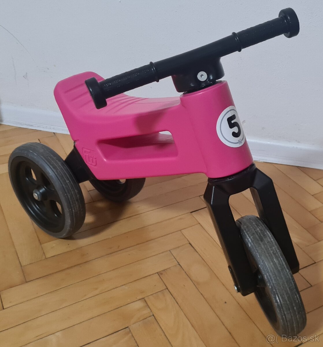 Ružové odrážalo FUNNY WHEELS Rider