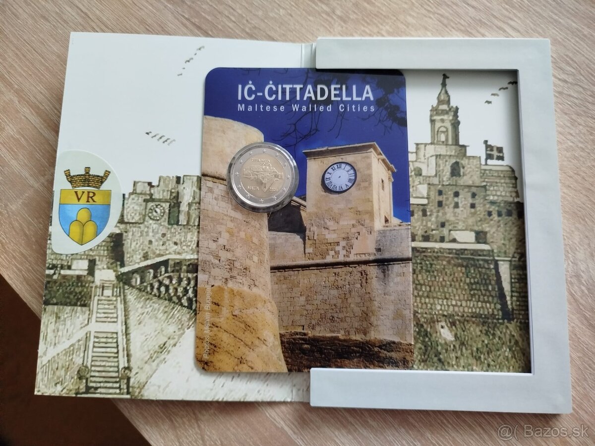 2€ minca karta Malta citadela GOZO 2024 coincard