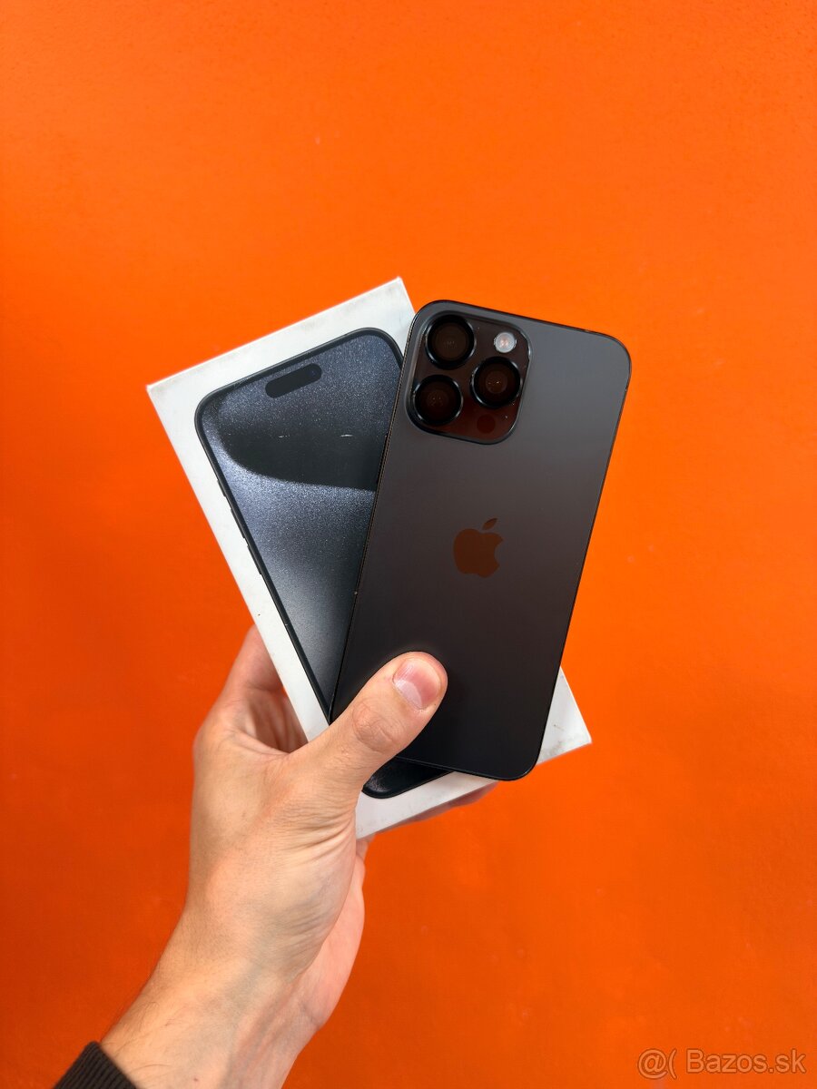 Apple iPhone 15 Pro Max 256gb - Black Titanium - Záruka
