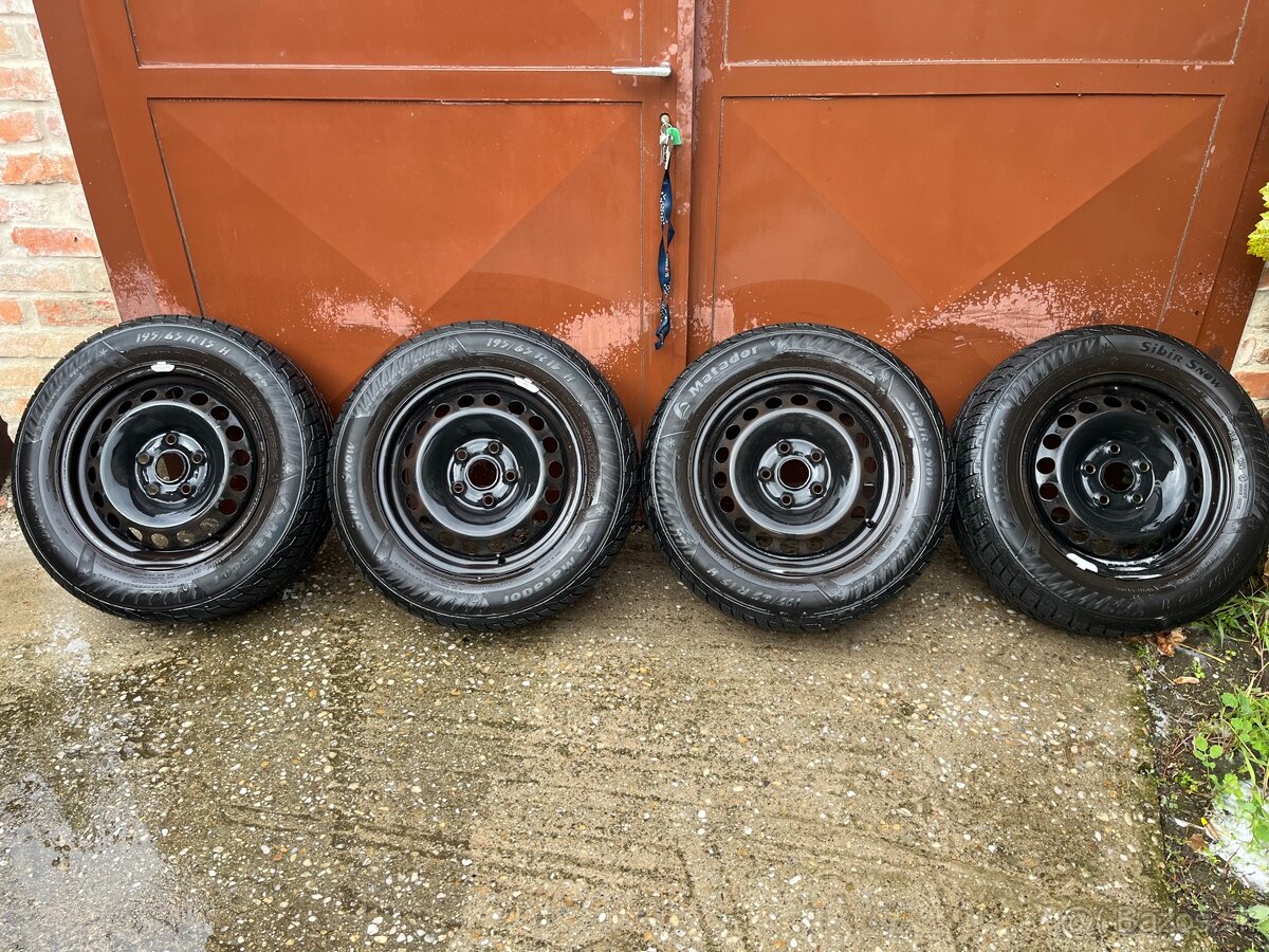 Disky R15 5x112 + zimné pneu Matador VW / ŠKODA