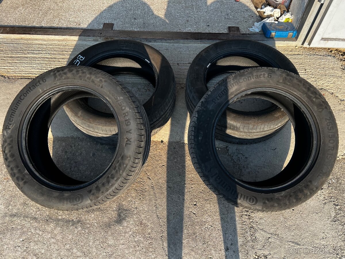 Predám letné pneumatiky 265/50 r19