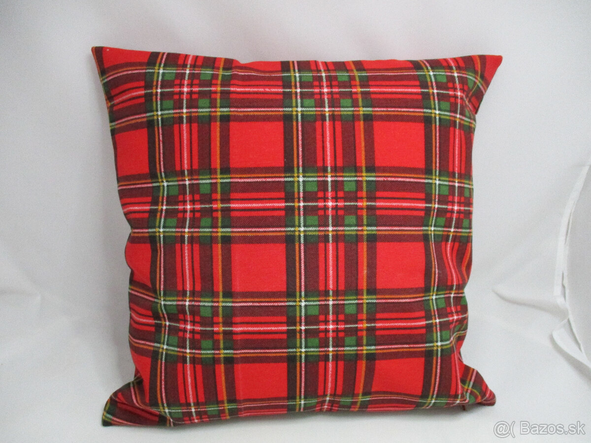 Obliečky a štóla vianočné káro