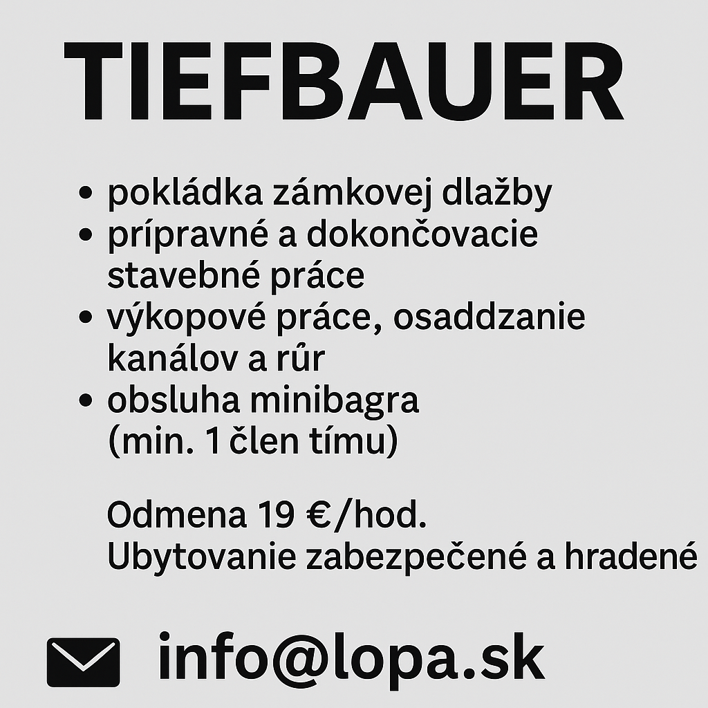 Hľadáme SZČO na zemné práce do Nemecka