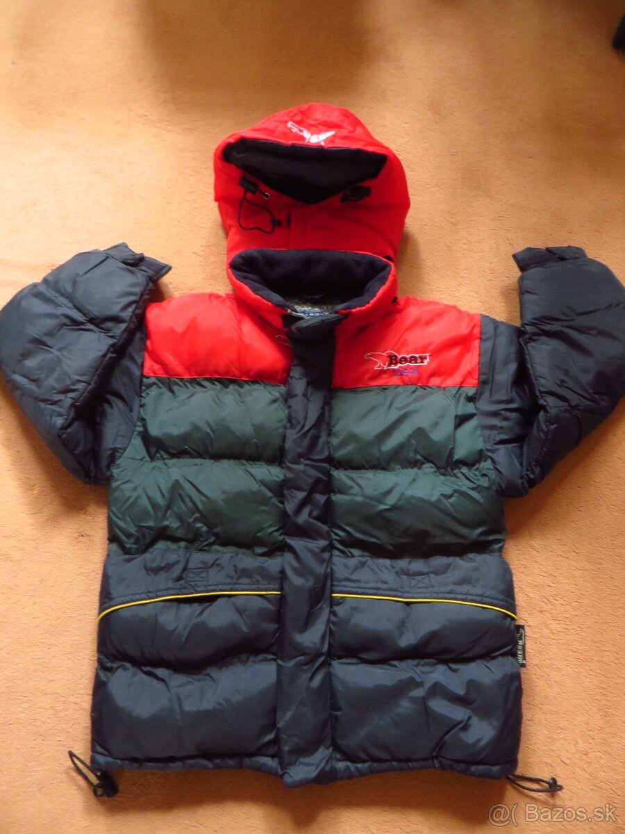 Zimná hrubá bunda na donosenie - veľ. 140/146