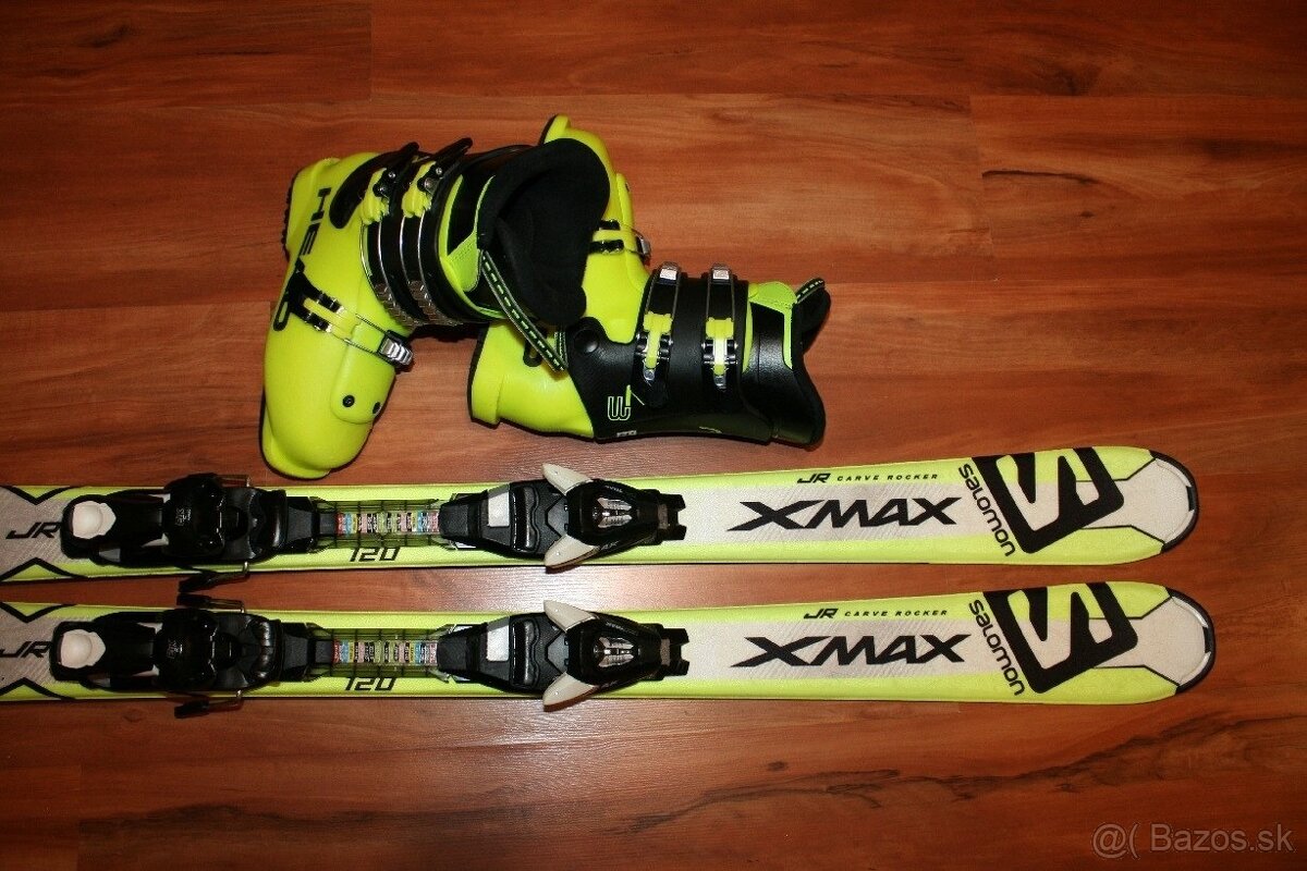 lyže Salomon X max 120 cm , lyžiarky head