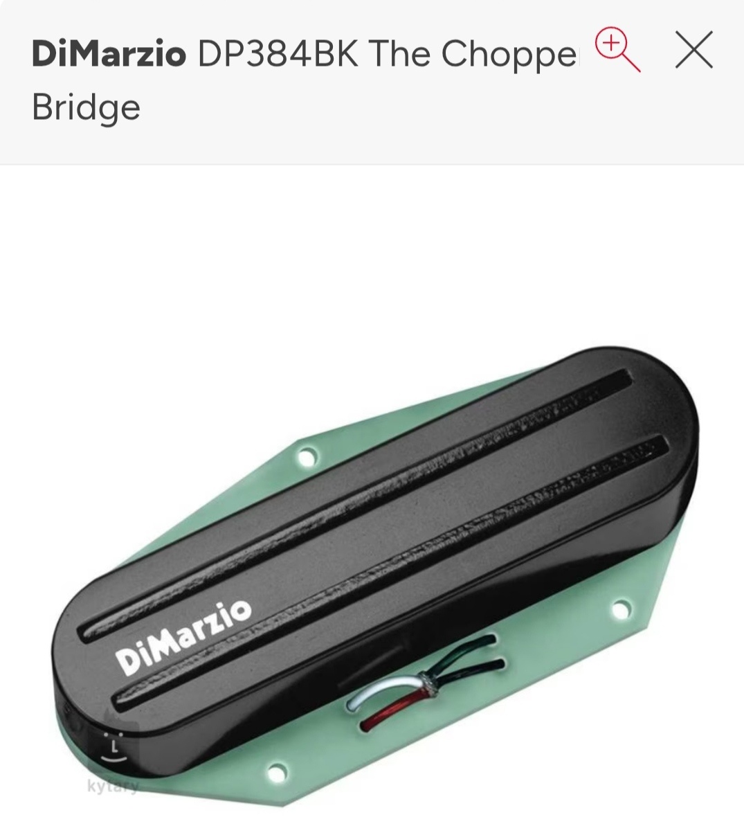 DiMarzio DP384BK The Chopper T Bridge