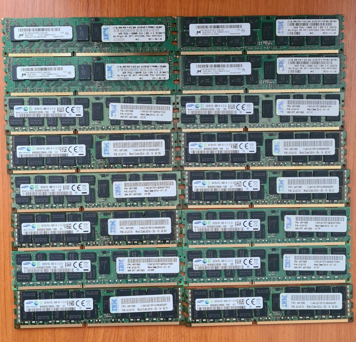 Predam original RAM do servera IBM
