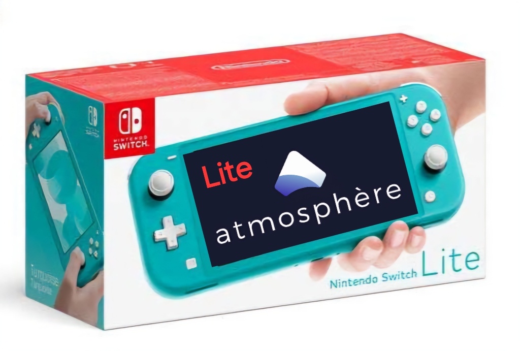 Nintendo Switch Lite TYRKYS AMS Atmosphère/Hekate.