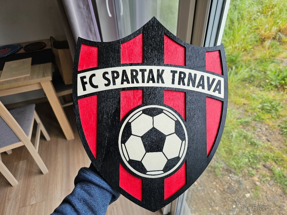FC SPARTAK TRNAVA drevený 3D obraz