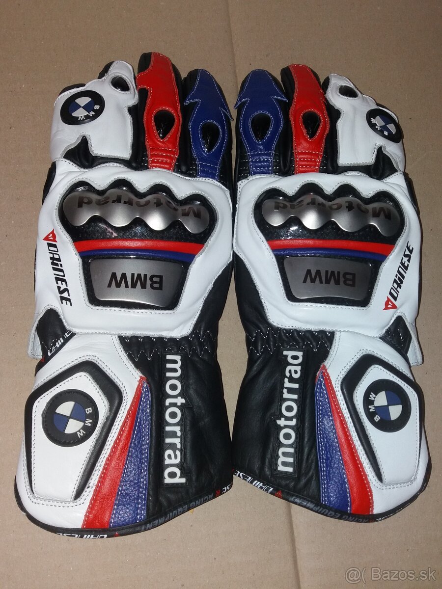 Moto Nové Kožené Rukavice BMW MOTOGP 4 Colour Prava Koža