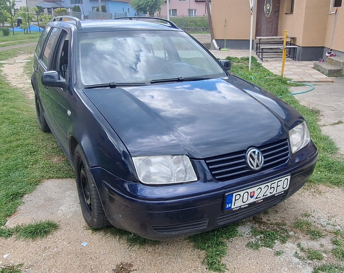 Wolswagen Bora 1.9tdi 74kw + jemný chip