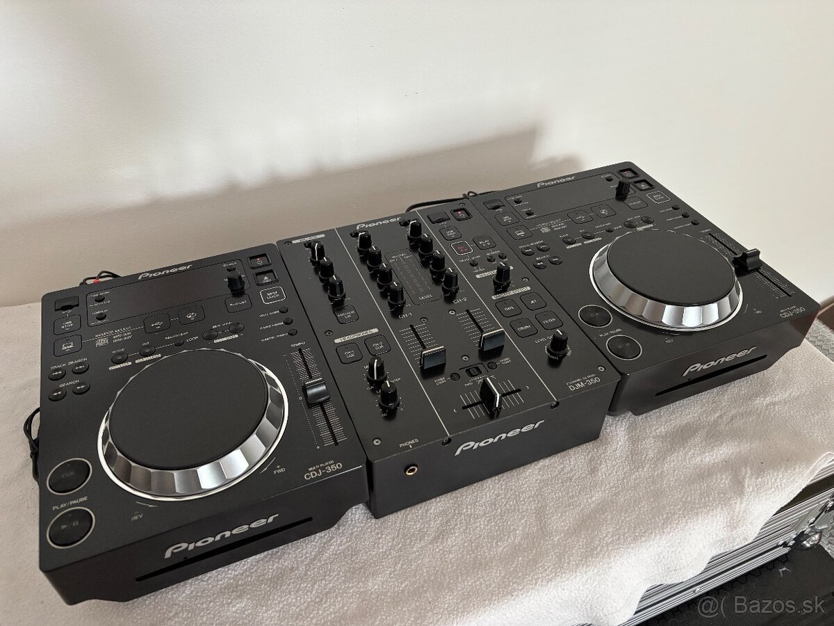Pioneer CDJ 350 Mixpult komplet set/výbornom stave