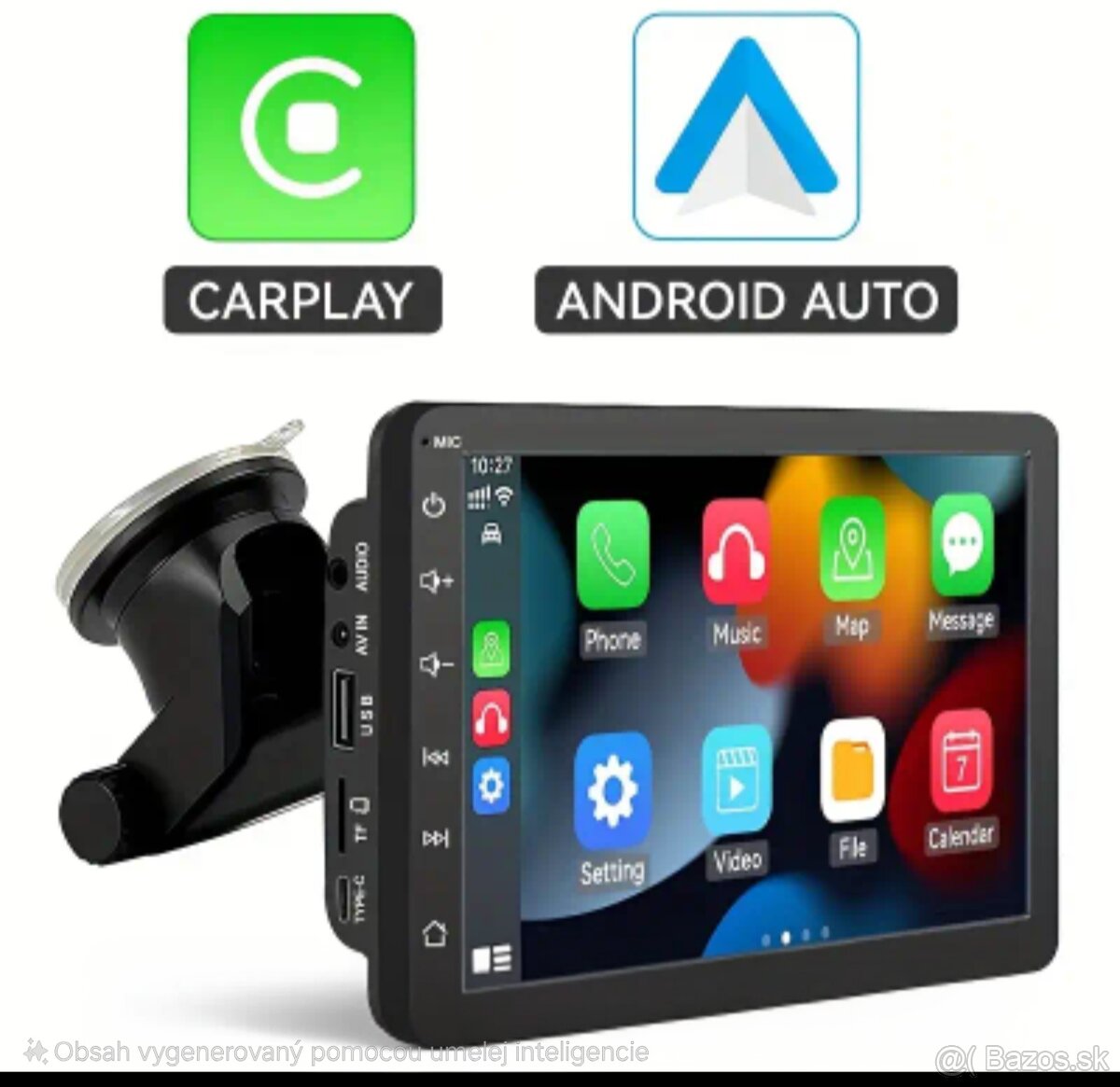 Bezdrôtové Autorádio s CarPlay, Android Auto 2 Din