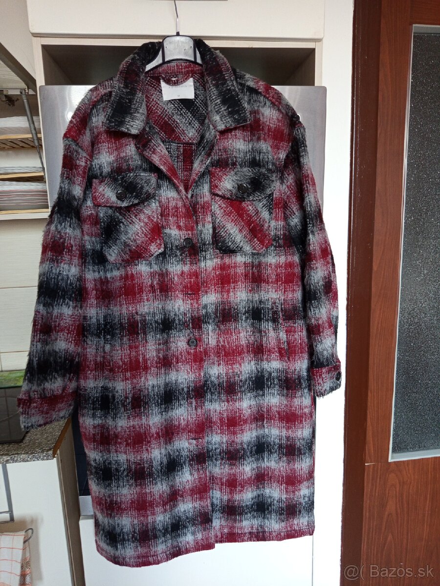 Dámsky kabát bordová