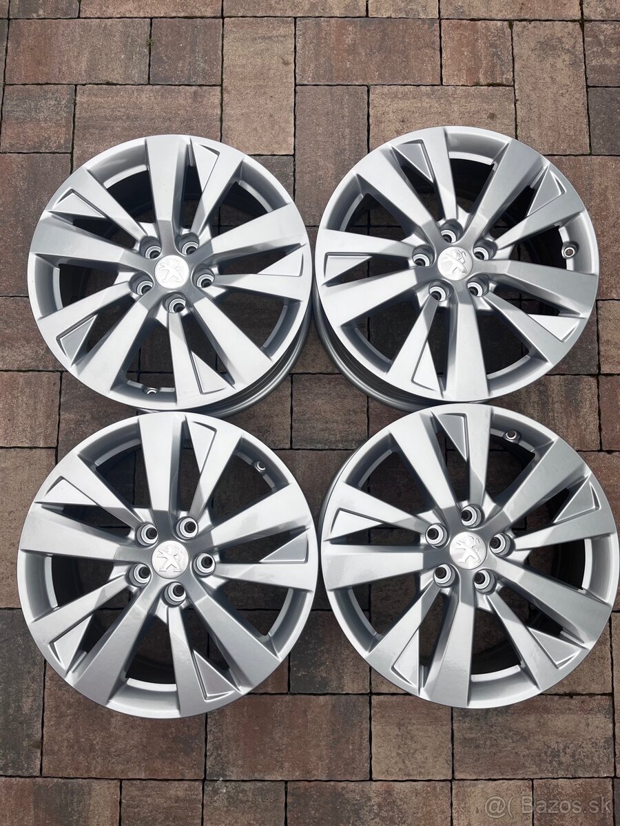 Orig. hliníkové disky Peugeot R17, 5x108