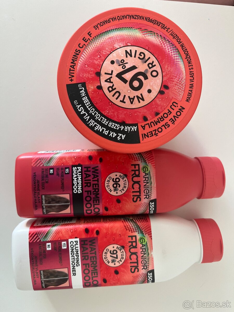 Garnier - šampóny, balzamy, masky, taštičky, cvakátko