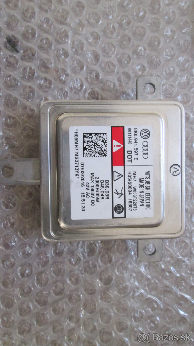 Xenon riadici jednotka predradník ballast 8K0941597